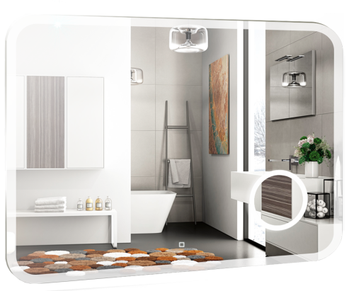 Зеркало в ванную Эстет Эльза ФР-00002155 100х80 цвет белый