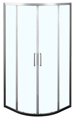 Душевой уголок Azario Ostin AZ-121 S А 90*90*195 90х90 стекло прозрачное профиль хром без поддона