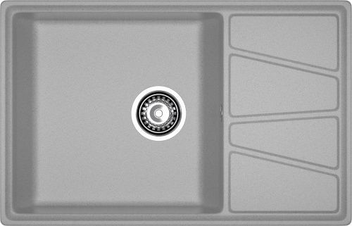 Кухонная мойка Granfest Vertex V-780L серый 78х50 цвет серый поверхность матовая