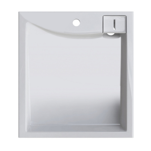 Раковина из искусственного мрамора Altasan LUX UPP50LUXs 50х55 над стиральной машиной цвет белый 1 отверстие под смеситель