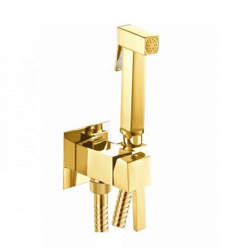 Гигиенический душ со смесителем Webert PE870303010 золото