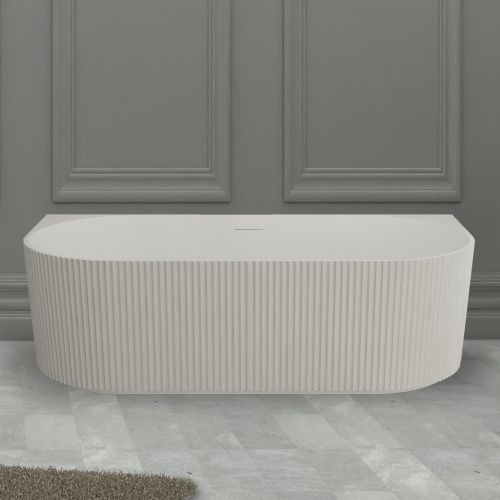 Ванна из искусственного камня Abber Stein AS9630 170х75 пристенная овальная с ножками