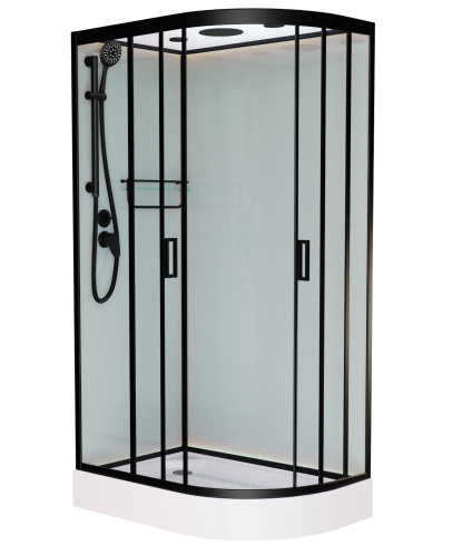 Душевая кабина Frank 814814 100х80 с крышей ориентация левая