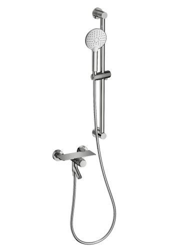 Душевой гарнитур со смесителем Wonzon & Woghand Click WW-FE05L222-CR настенный хром