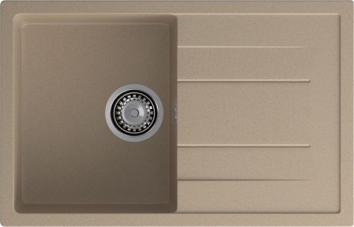Кухонная мойка Granfest Quadro Q-780L песочный 77х50 цвет бежевый поверхность матовая