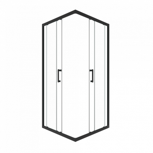 Душевой уголок Тритон Фикс-Блэк Щ0000067440 90х90 стекло прозрачное профиль черный без поддона