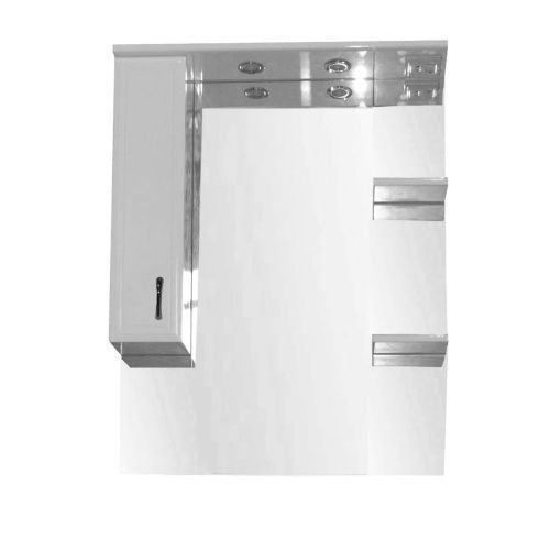 Зеркало-шкаф Loranto Коралл CS00025618 80х17х103 подвесной цвет белый