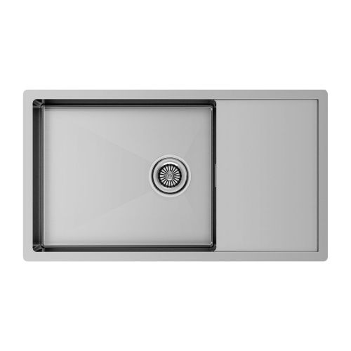 Кухонная мойка Paulmark GERBERG 78F UNI PM217844-BS 47х39 цвет брашированная нержавеющая сталь поверхность матовая