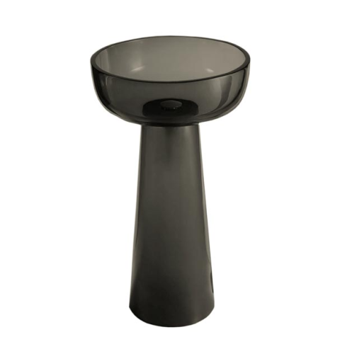 Раковина из полимера Knief 59 см 70401020 напольная цвет черный без отверстий под смеситель