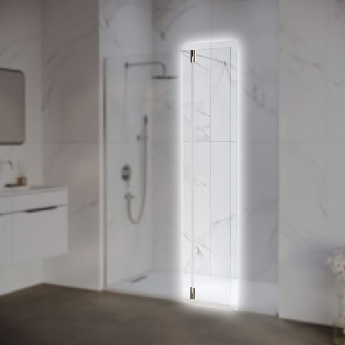 Боковая стенка RGW 352207103-11 30х195 стекло прозрачное профиль хром глянцевый