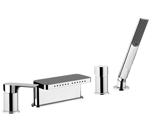 Смеситель Remer Infinity I06 на борт ванны хром