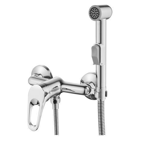 Гигиенический душ со смесителем Rossinka B B35-52 хром