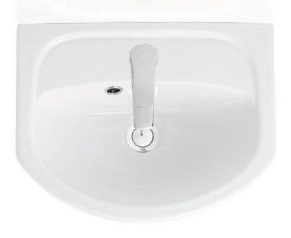 Раковина керамическая Sanita Манго WB.FN/Mango/40-C/WHT.G/S1 40х33 подвесная цвет белый 1 отверстие под смеситель