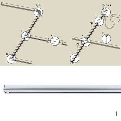 Шинопровод Paulmann URail CM (УРаил ЦМ) 96864