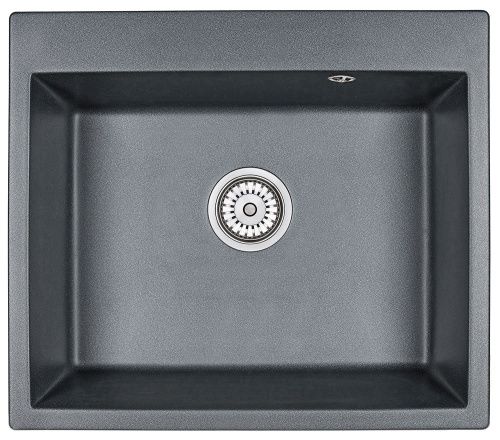Кухонная мойка Granula 6001, ШВАРЦ 60х52 цвет черный поверхность матовая