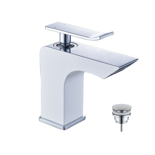 Смеситель LeMark Contest LM5806CW на раковину белый/хром