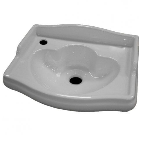 Раковина из сантехнического фарфора Kerasan Retro 103301*1 sx 41х32 подвесная цвет белый 1 отверстие под смеситель