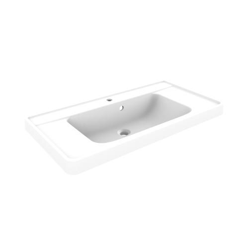 Раковина из литьевого мрамора Paola Paola Victoria 1000 103х51 полувстраиваемая цвет белый глянцевый