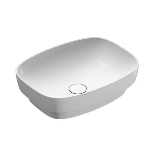 Раковина керамическая Catalano Alvea 50 см 624500001 полувстраиваемая цвет белый без отверстий под смеситель