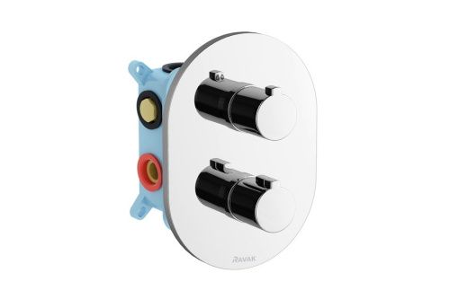 Смеситель Ravak CHROME X070075 встраиваемый в стену хром с термостатом