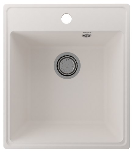 Кухонная мойка Ulgran Quartz Forte 425-01 43х49 цвет белый