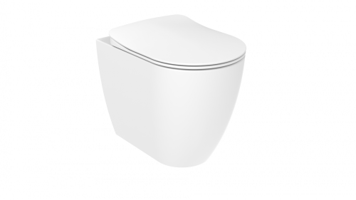 Чаша унитаза приставная Creavit Free FE350-11CB00E-0000 цвет белый без сиденья душевой смыв