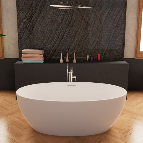 Ванна акриловая Frank 12529 173х103 отдельностоящая овальная с ножками