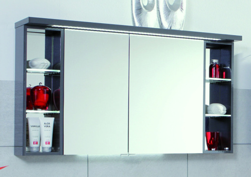 Зеркало-шкаф Puris Crescendo S2A431226R(121) 120х15х67 подвесной цвет серый