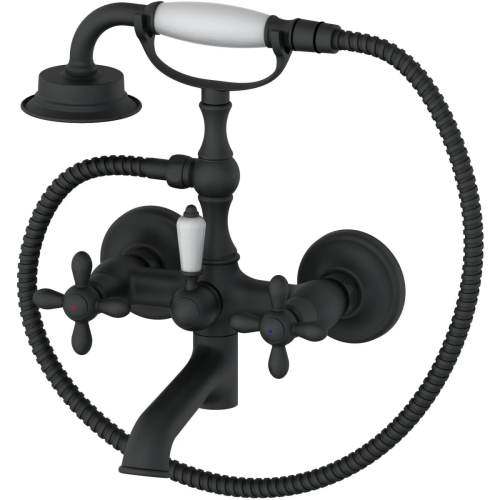 Смеситель для ванны Wonzon & Woghand Retro WW-88639020-MB настенный черный