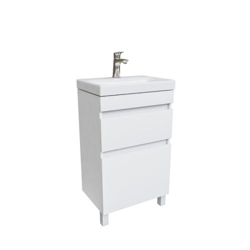 Тумба с раковиной IDDIS Zodiac ZOD5CBFi95K 49х34х87 напольная цвет белый