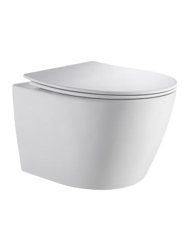 Унитаз подвесной Orange C07-150W белый с сиденьем микролифт смыв торнадо