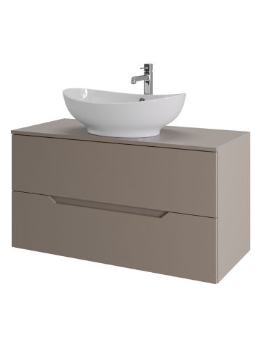 Тумба с раковиной Orange Line Li-100TuLMDF+B08-585W 101х46х73