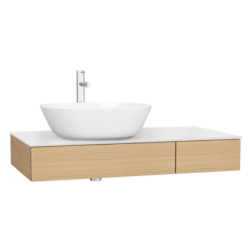 Тумба под раковину Vitra Origin 65675 90х48х14 подвесная цвет дуб