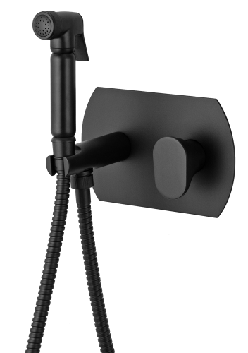 Гигиенический душ со смесителем Remer I60NO черный матовый