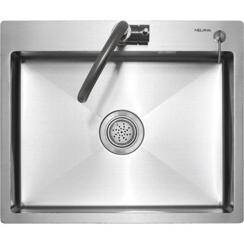 Кухонная мойка Melana ProfLine MLN-R6050HK+дозатор 60х50 цвет сатин поверхность матовая