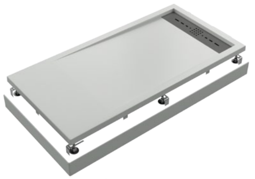 Душевой поддон Good Door Stella ЛП00148 120х90 литьевой мрамор белый без каркаса