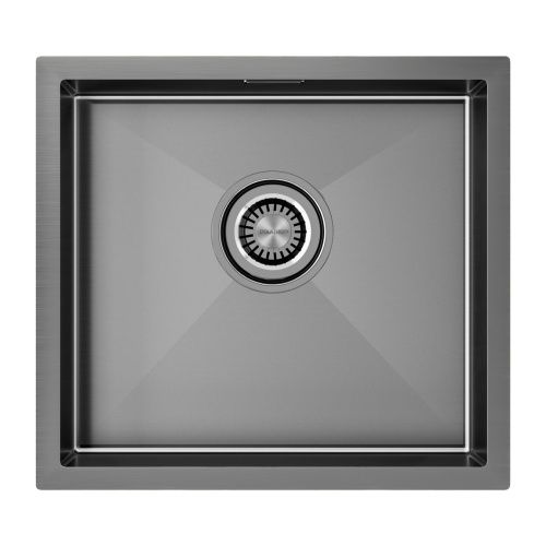 Кухонная мойка Paulmark ALLER 48 UNI PM804844-GM 43х39 цвет вороненая сталь