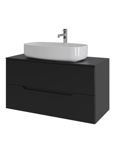 Тумба с раковиной Orange Line Li-100TubMDF+B07-675W 101х46х68