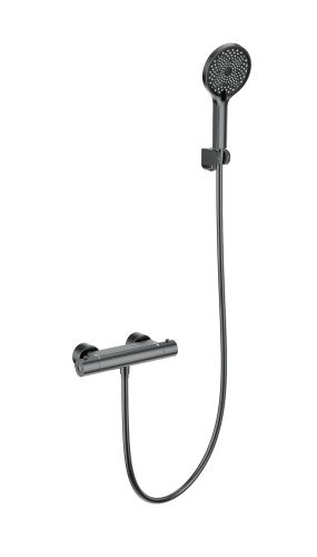 Смеситель для душа Wonzon & Woghand Inn WW-B2003-A-BGG настенный графит с термостатом