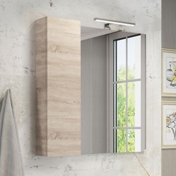 Зеркало-шкаф Comforty Тромсе 00004142222CF 80х15х80 подвесной цвет дуб сонома