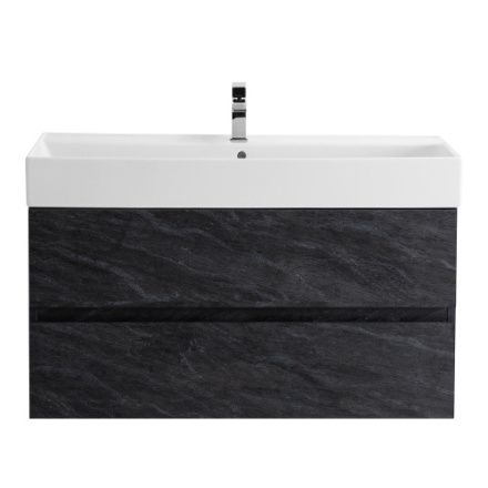 Тумба под раковину Cezares MOLVENO 46 MOLVENO 46-100-2C-SO-ANTR 100х46х50 подвесная цвет черный