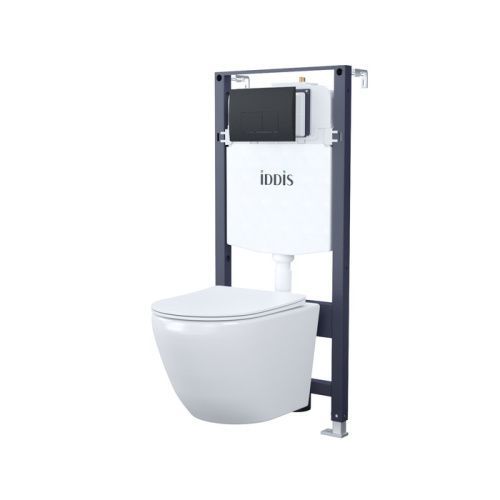 Комплект унитаз с инсталляцией и клавишей смыва IDDIS Basic BASBQ02i73