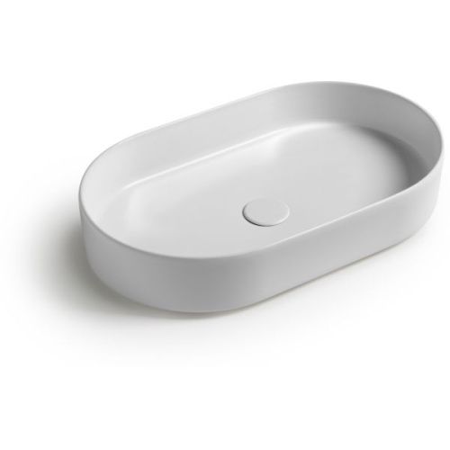 Раковина керамическая White Ceramic Blade W0527SETCF/Blade 60х40 накладная цвет коричневый без отверстий под смеситель