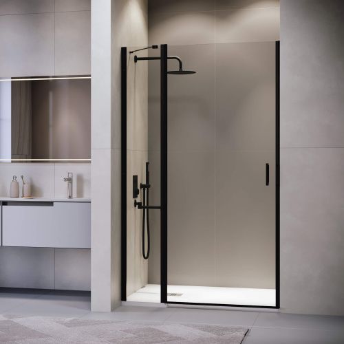 Душевая дверь RGW Leipzig 351200413-14 130х195 стекло прозрачное профиль черный