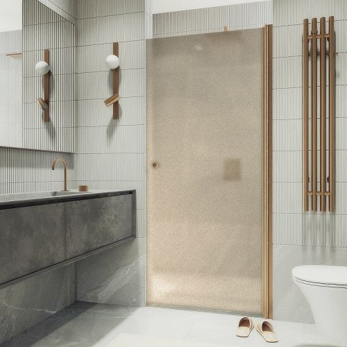 Душевая дверь Maybah Glass MGD-811-2 90х198 стекло тонированное профиль бронза