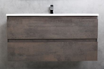 Тумба под раковину Cezares MOLVENO MOLVENO-100-2C-SO-OSS 100х50х50 подвесная цвет коричневый