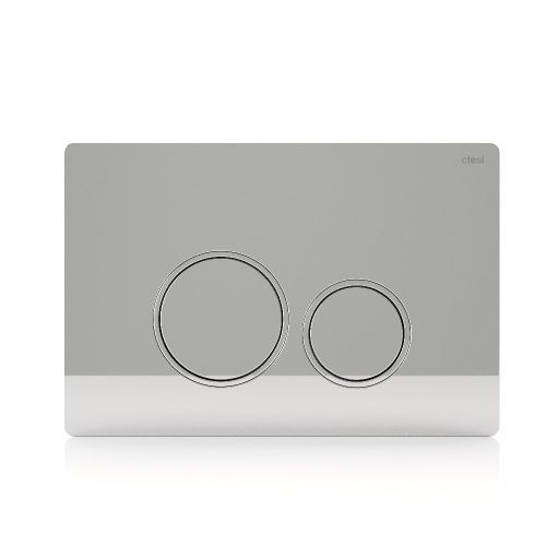 Клавиша смыва механическая Ctesi Round BK0202120 цвет хром