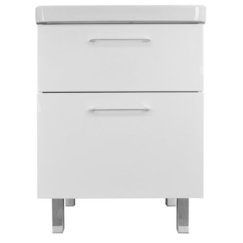 Тумба с раковиной Azario Ника CS00082788 60х47х85 напольная цвет белый