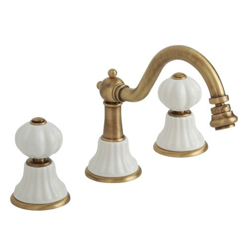 Смеситель Migliore OLIVIA 18994 на биде белый/бронза