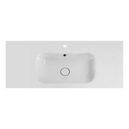 Раковина керамическая Cezares DUET CZR-NAT-80-LVB 80х46 подвесная цвет белый 1 отверстие под смеситель